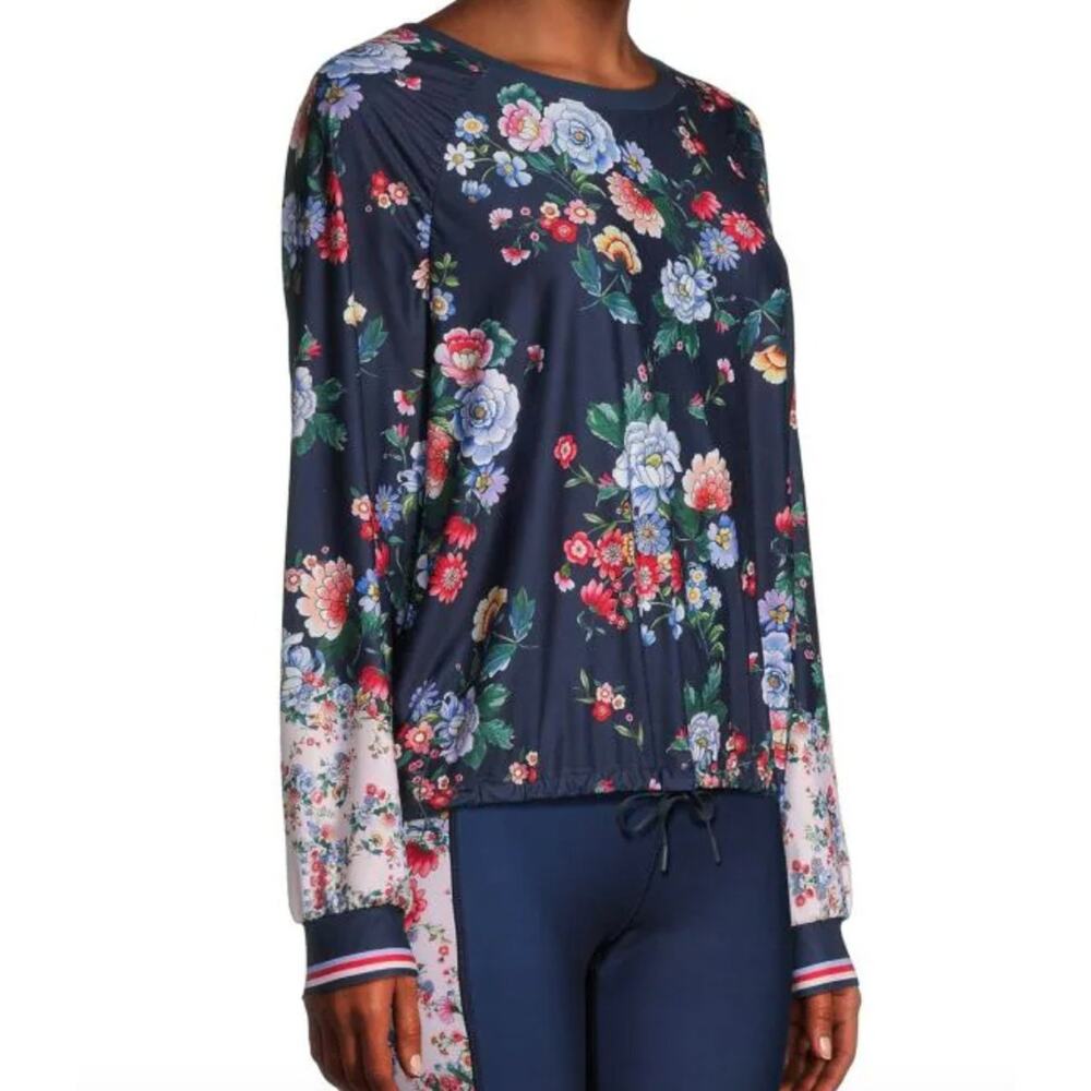 Johnny Was Bee Active Elsa Ruched Floral Long-Sleeve Top - Picture 4 of 8